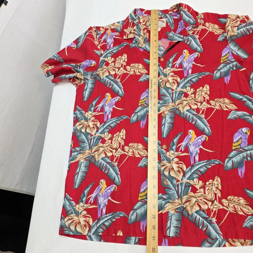 VTG Magnum PI Paradise Found SS Men XL Red Parrot Hawaii 1993 Hawaii Collector - Picture 11 of 12